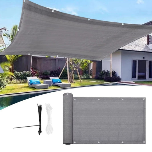 4.8m x 0.9m Balcony Privacy Screen HDPE Garden Fence Shade Windbreak