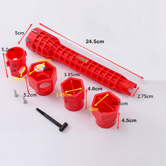 14 in 1 Sink Basin Wrench Installer Tool Kitchen Bathroom Plumbing Repair