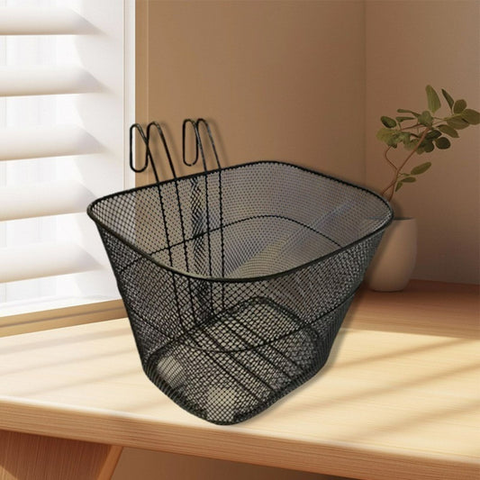 Bike Basket Lift-Off Front Detachable Metal Bicycle Basket 24 x 33 x 25.5cm