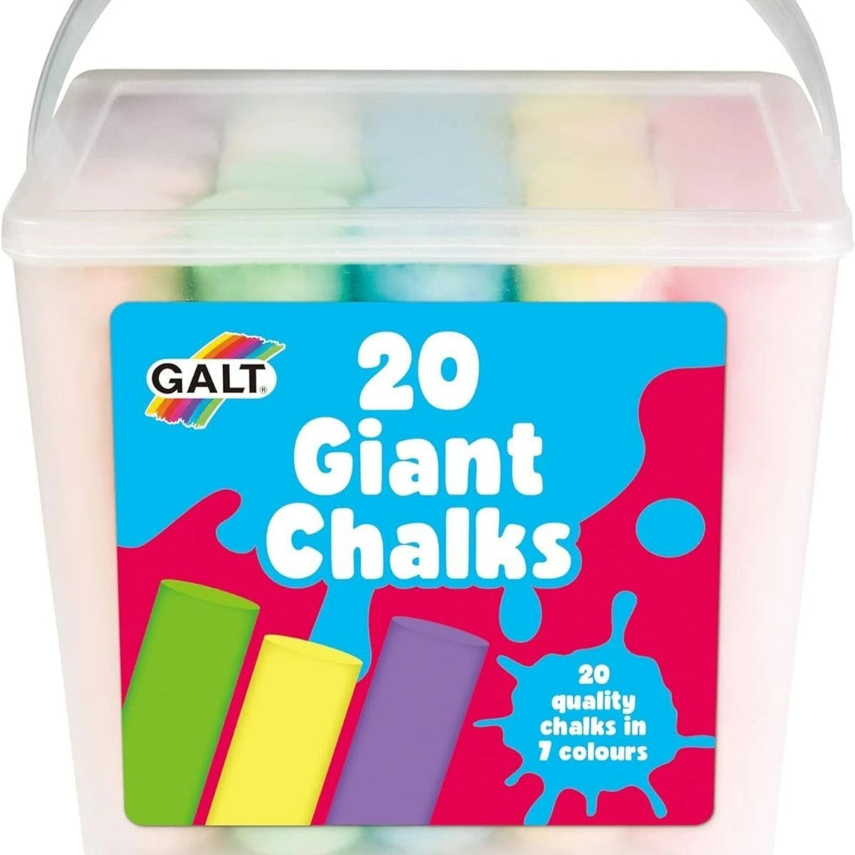 Giant Chunky Pavement Chalks for Kids Extra Large Washable Drawing Set