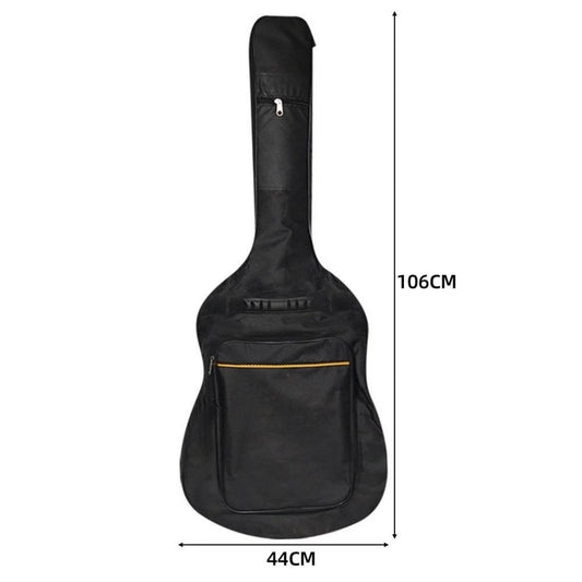 Waterproof Guitar Gig Bag Case 106cm Oxford Backpack Black Pocket Zips