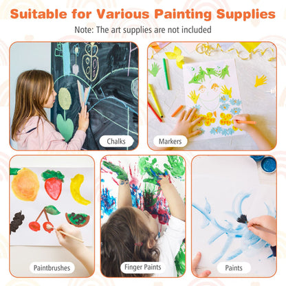 Double Sided Kids Easel Magnetic Whiteboard Chalkboard Art Drawing Board