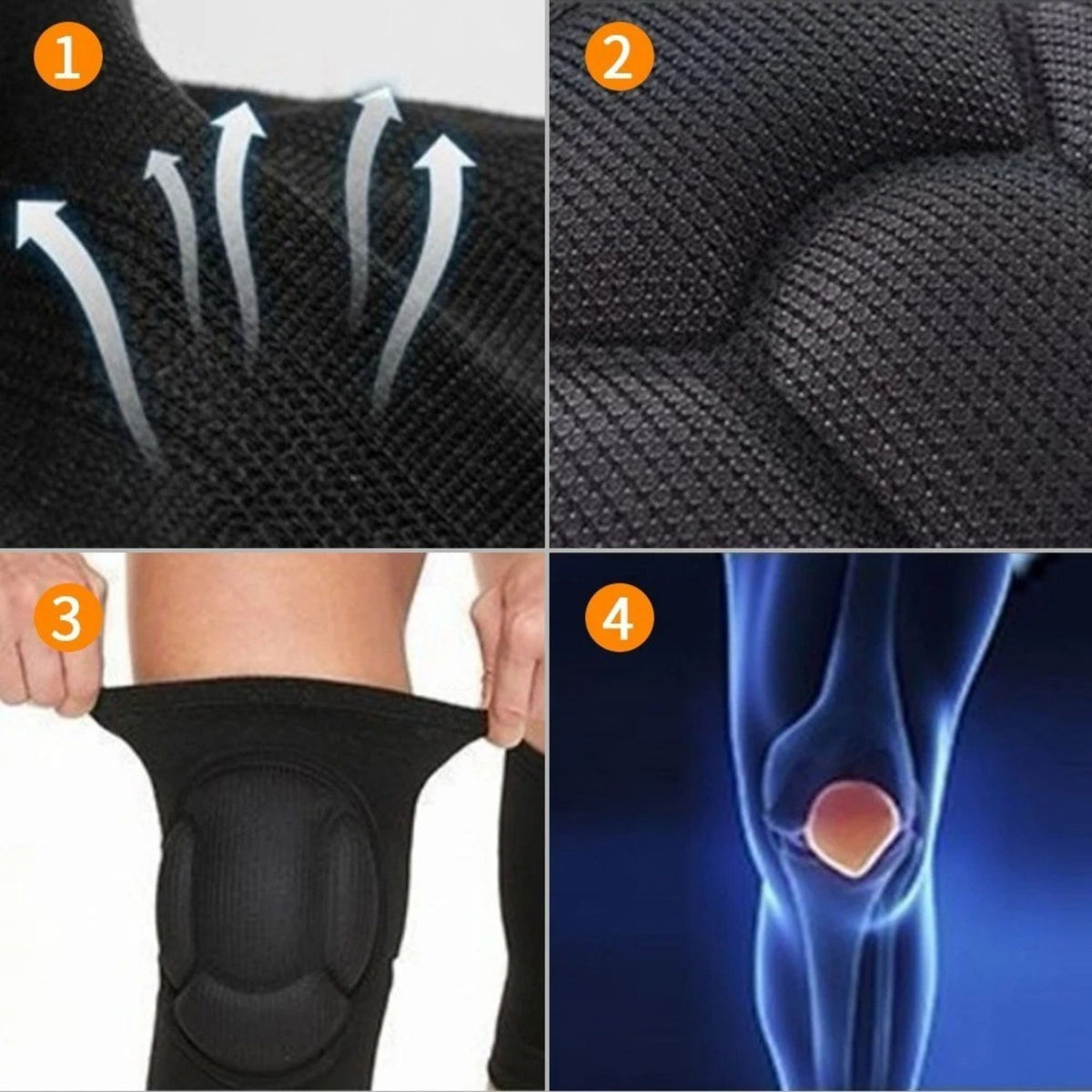 Professional Construction Knee Pads for Workers Breathable Nylon Comfort