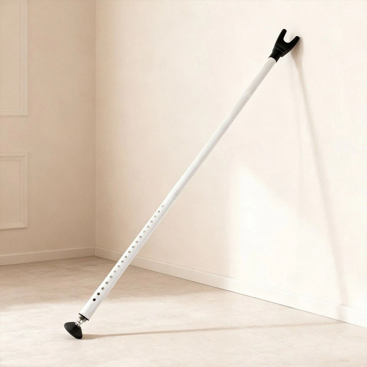 Adjustable Door Security Bar Heavy Duty Jammer Brace 106–136cm 400lbs