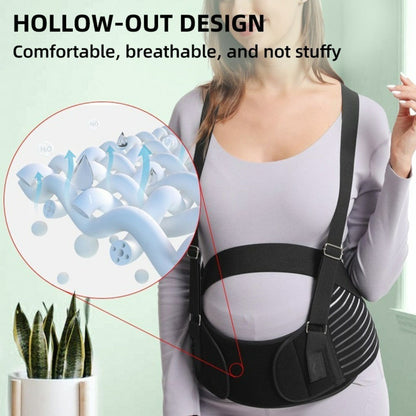 Maternity Pregnancy Support Belt Shoulder Straps Back Brace Belly Lift