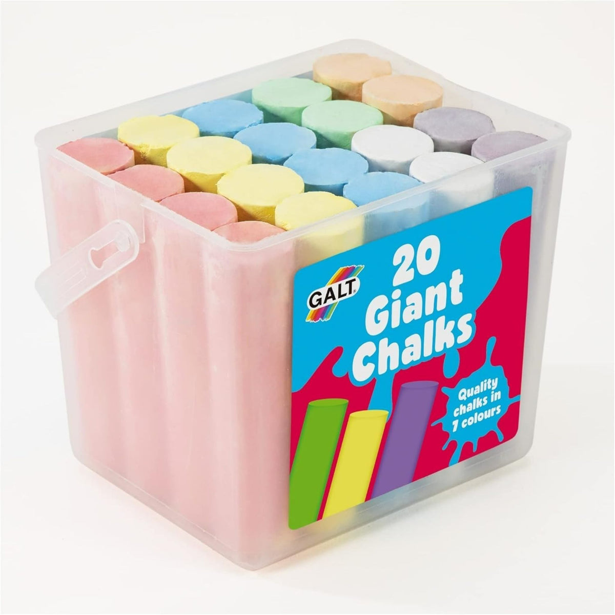 Giant Chunky Pavement Chalks for Kids Extra Large Washable Drawing Set
