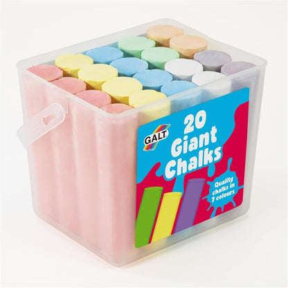 Giant Chunky Pavement Chalks for Kids Extra Large Washable Drawing Set