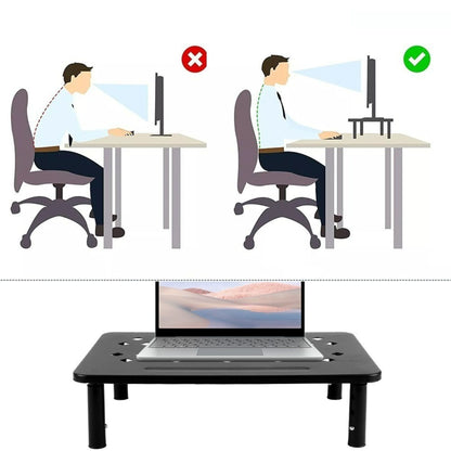 Riser Stand Riser Metal Adjustable Mesh Platform for Computer or Laptop