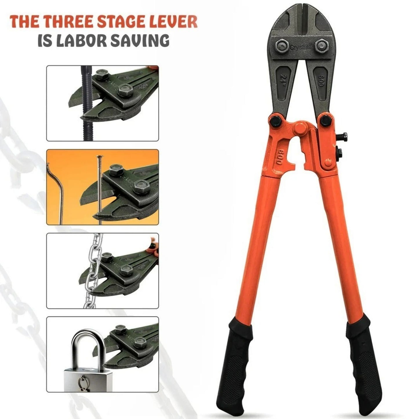 Heavy Duty Bolt Cutters 18/24/36 Inch Carbon Steel Cable Rebar Cropper