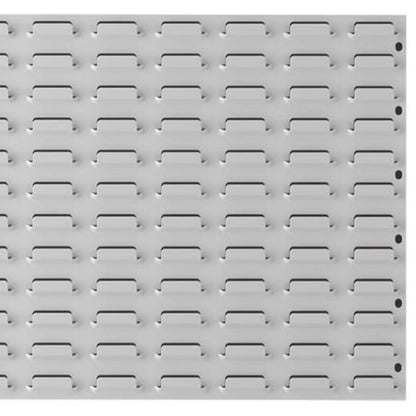 24 Bins Wall Mounted Storage Bin Kit Steel Panel Garage Workshop Organiser