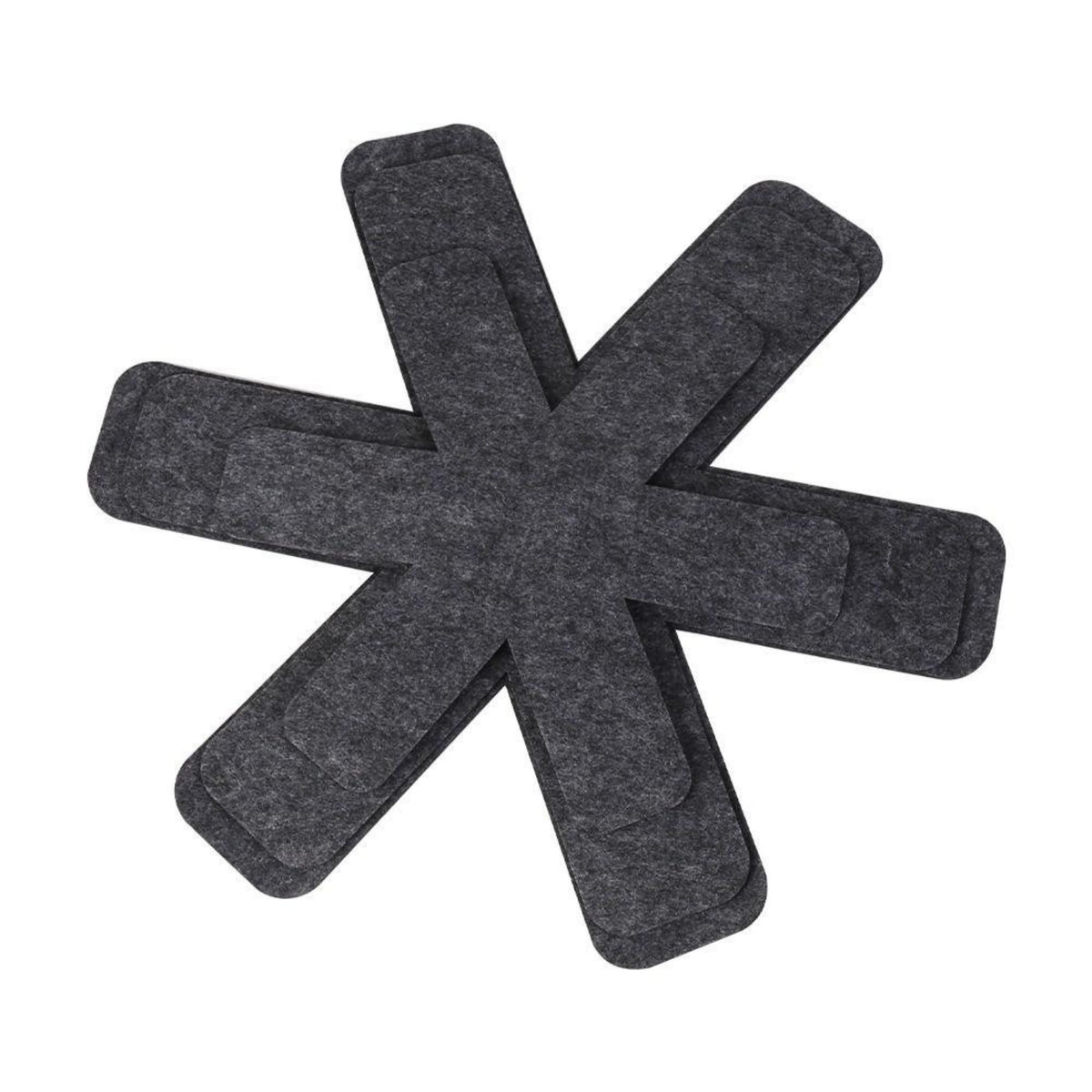 Grey Fabric Trivet Set Large Modern Pot Pan Protectors Heat Pads Kits