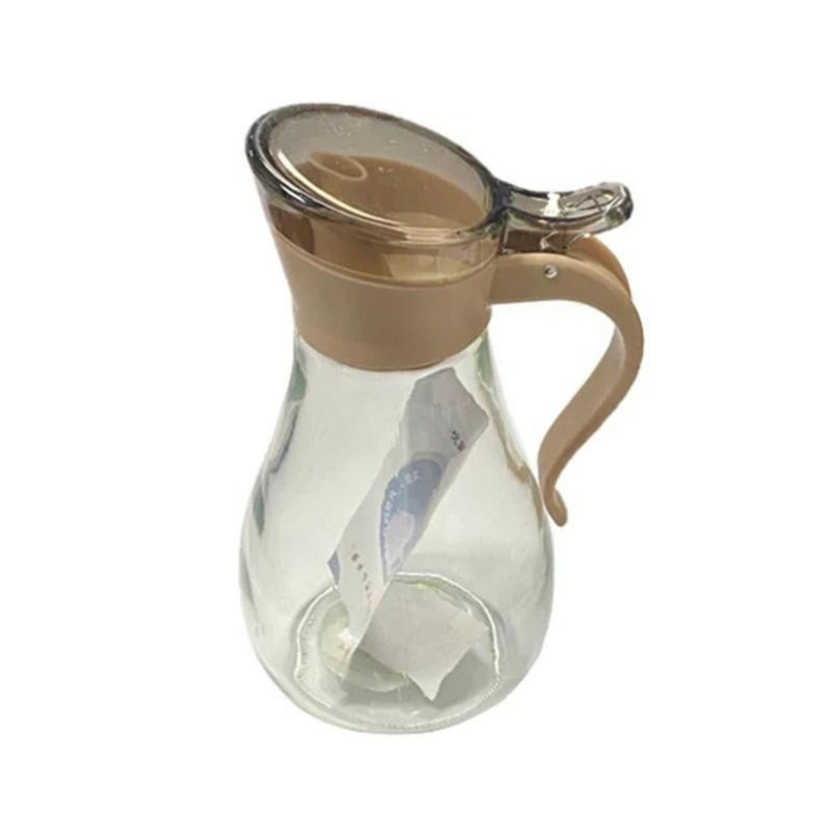 Glass Oil Vinegar Cruet Dispenser Clear Bottle Flip Top Pour Spout