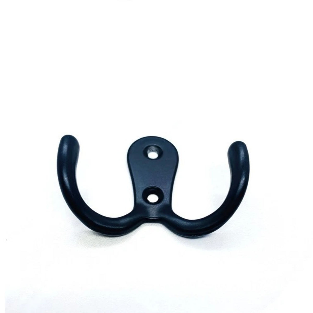 10 Pack Black Matte Double Coat Hooks Wall Door Zinc Alloy Robe Hanger