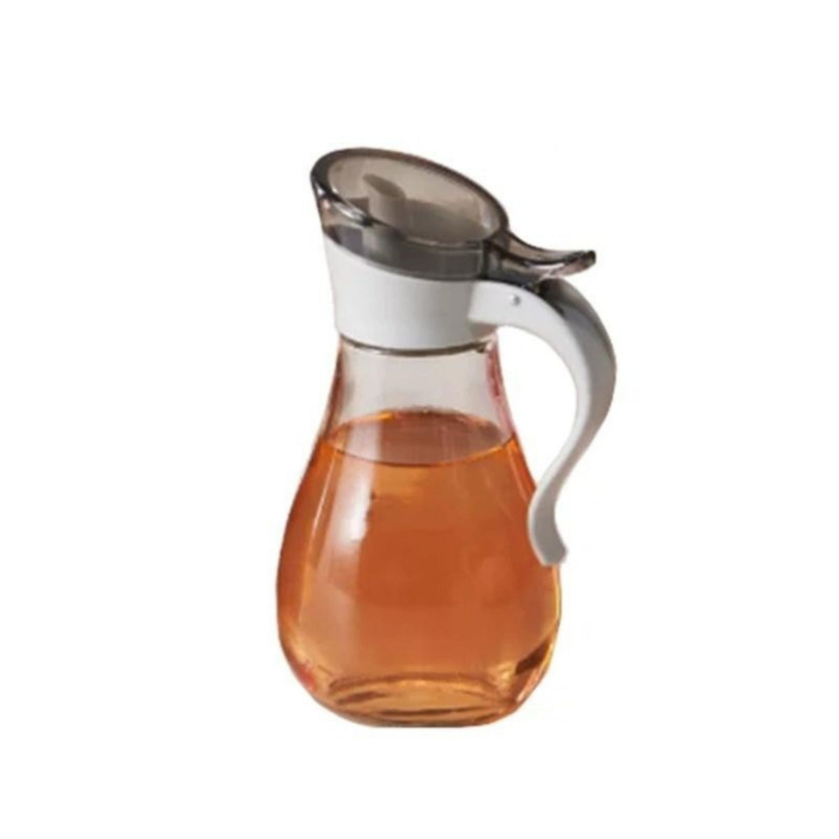Glass Oil Vinegar Cruet Dispenser Clear Bottle Flip Top Pour Spout