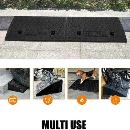 2x Kerb Ramps Polypropylene Vehicle Access Slope Driveway Wheelchair 2500kg