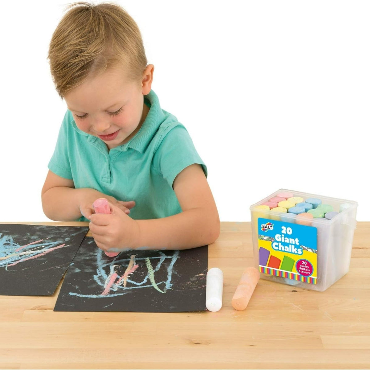 Giant Chunky Pavement Chalks for Kids Extra Large Washable Drawing Set