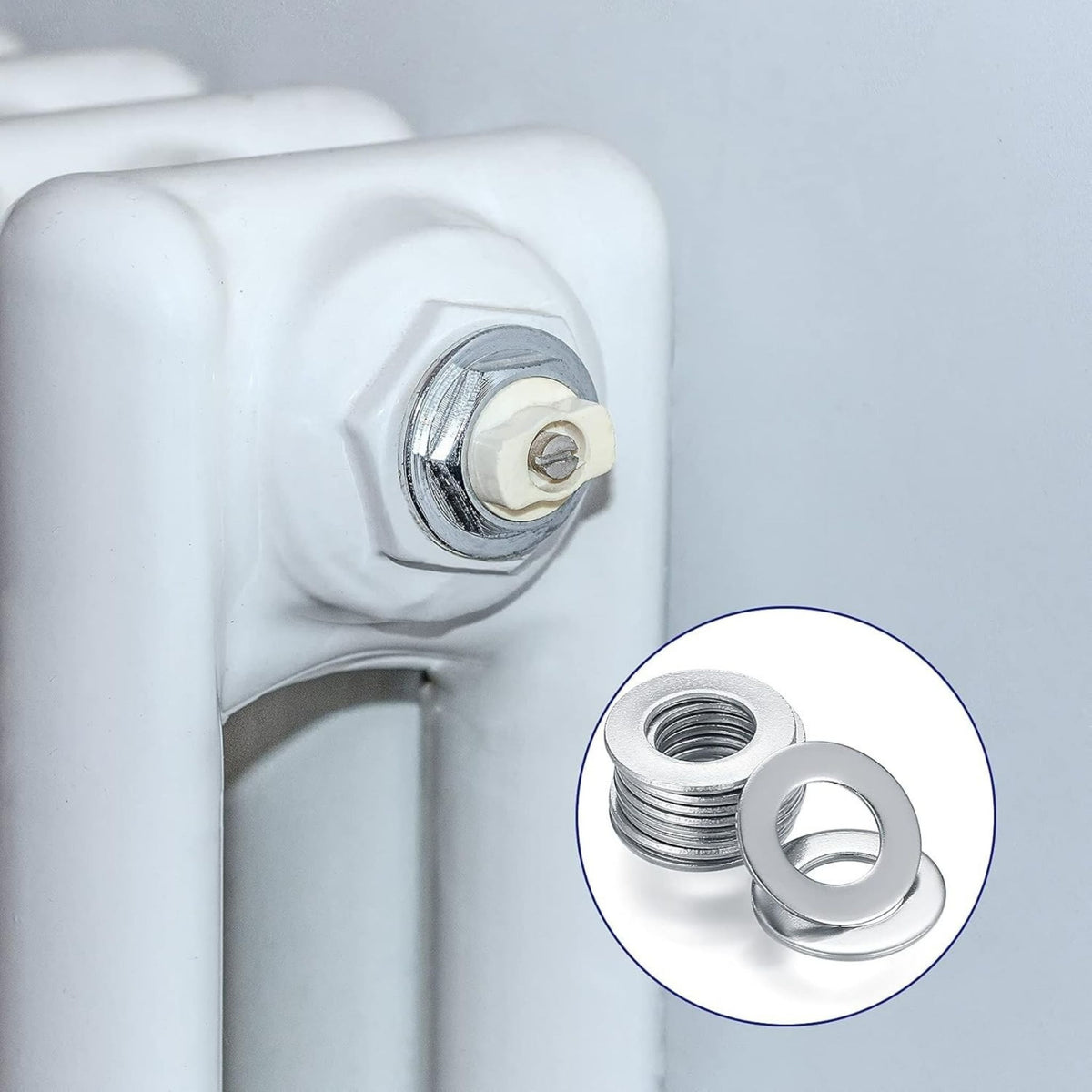 784pc Stainless Steel Washer Assortment Set - Flat, Lock & Spacer Washers Kit