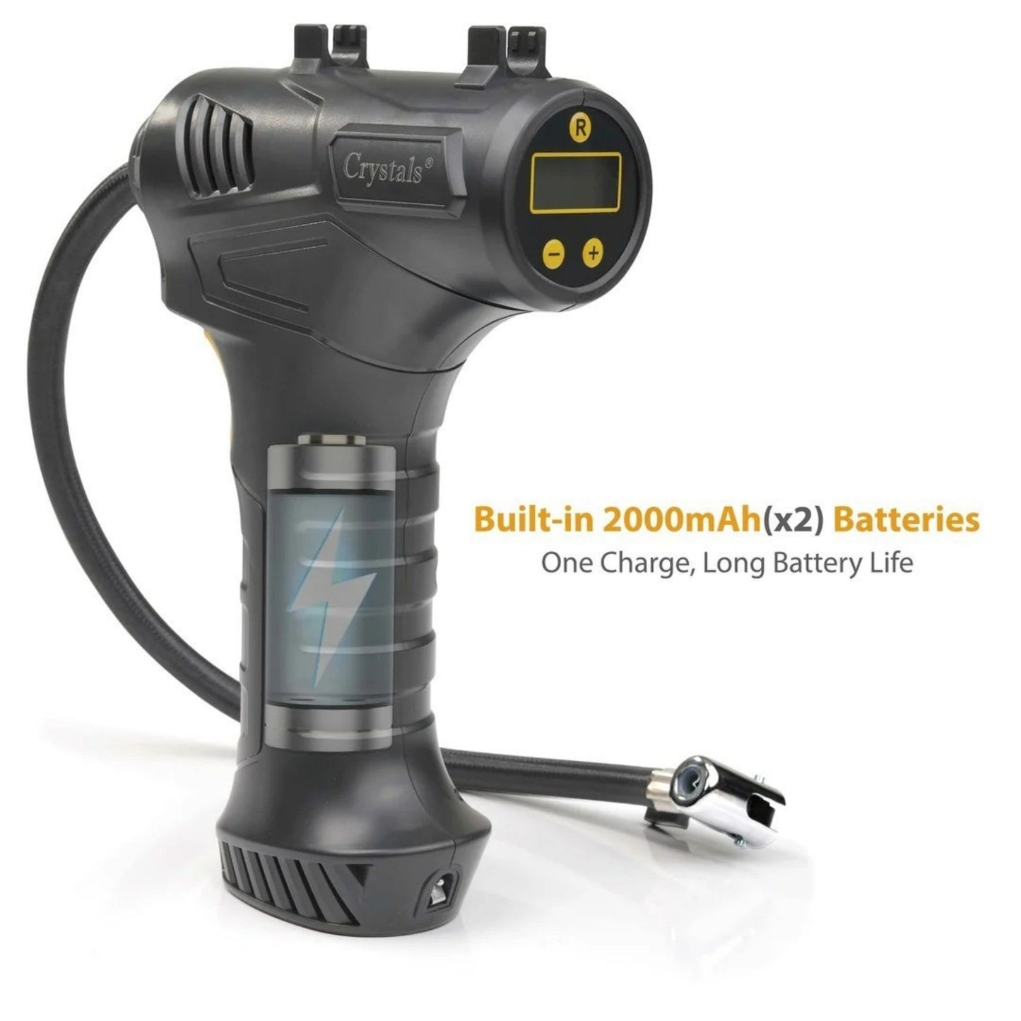 Cordless Tyre Inflator 150PSI Digital Air Compressor Auto Shut-Off Car