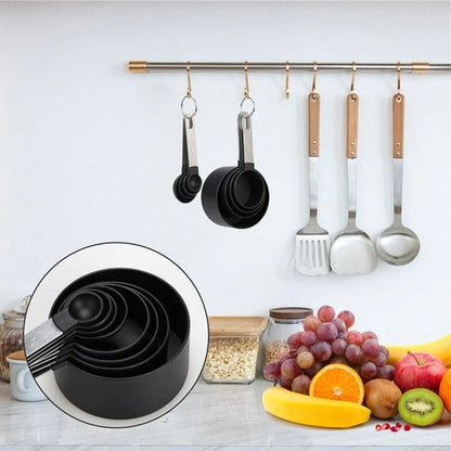 Stainless Steel Measuring Cups & Spoons 8-Piece Set Baking Kitchen BBQ