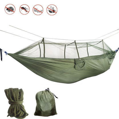 Double Camping Hammock with Mosquito Net 2 Person Lightweight 440lbs Portable