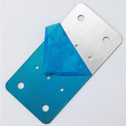 4-Pack Cabinet Door Repair Hinge Plates & Cupboard Hinge Brackets Steel