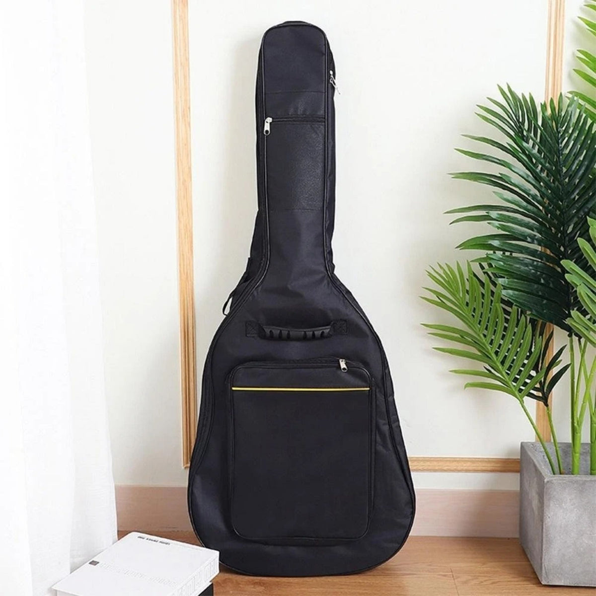 Waterproof Guitar Gig Bag Case 106cm Oxford Backpack Black Pocket Zips