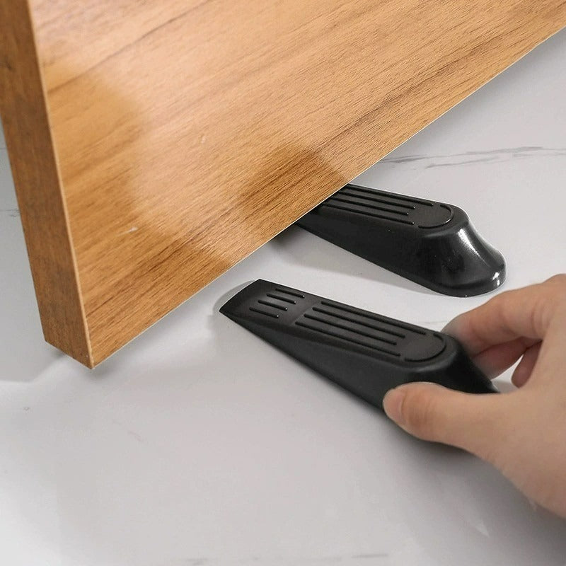 Heavy Duty Rubber Door Wedges (4 Pack) – Non-Slip Floor Stoppers