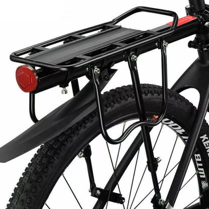 Aluminium Bike Rear Pannier Rack Adjustable Luggage Carrier Mud Guard