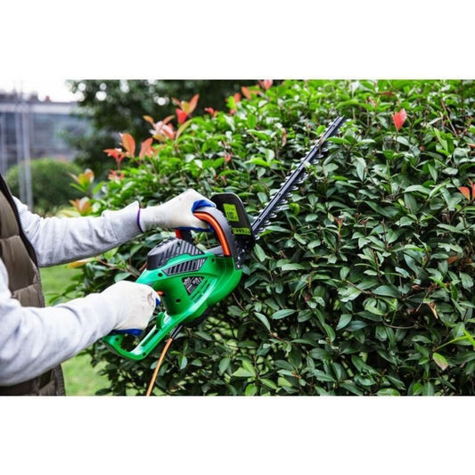 550W Electric Hedge Trimmer 51cm Dual Action Blade Corded 10m Cable