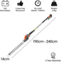 18V Cordless Pole Hedge Trimmer – 2.4M Long Reach, 1 Battery Included