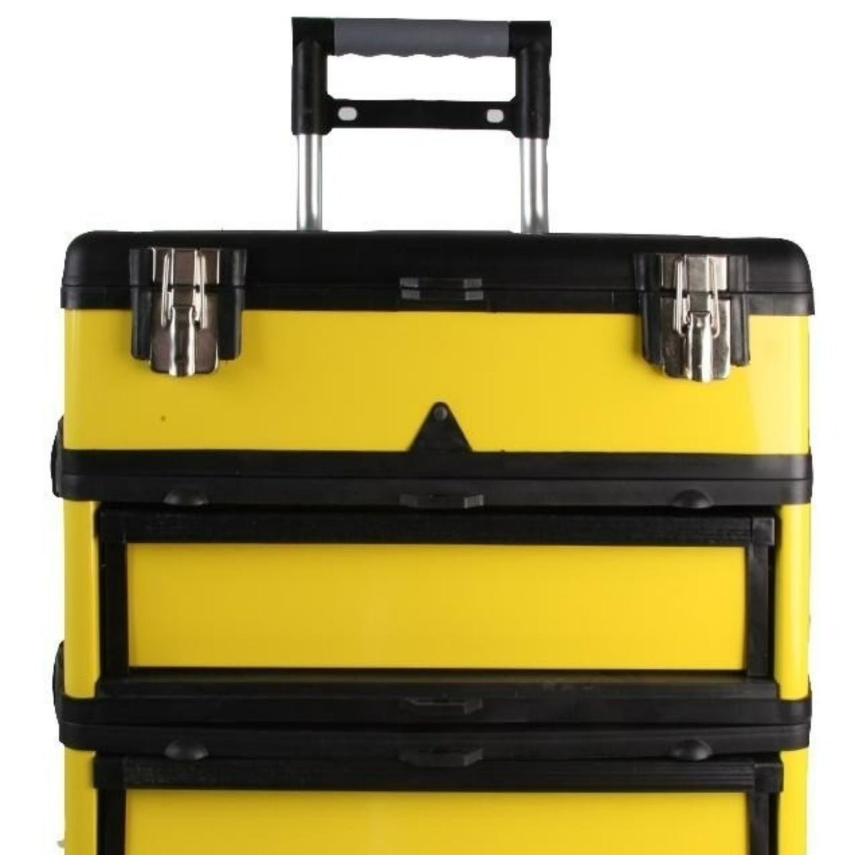 Heavy Duty Rolling Tool Box on Wheels 3 Section Telescopic Handle Case