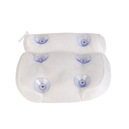 Bath Pillow Non Slip Bathtub Headrest Cushion 6 Suction Cups Neck Support Spa