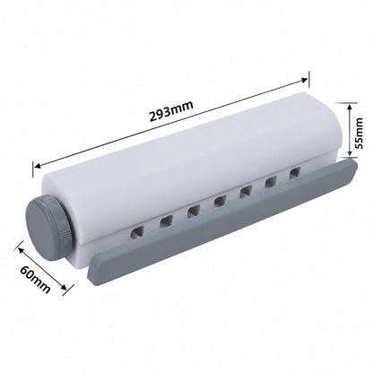14M Retractable Clothesline Wall Mounted 4-Line Drying Rack Indoor Outdoor