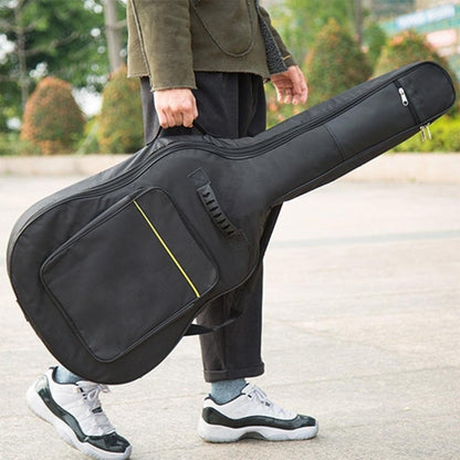 Waterproof Guitar Gig Bag Case 106cm Oxford Backpack Black Pocket Zips