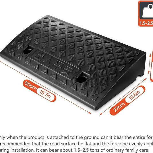 2x Kerb Ramps Polypropylene Vehicle Access Slope Driveway Wheelchair 2500kg