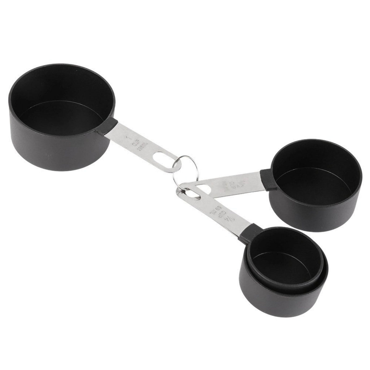 Stainless Steel Measuring Cups & Spoons 8-Piece Set Baking Kitchen BBQ