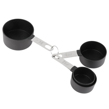 Stainless Steel Measuring Cups & Spoons 8-Piece Set Baking Kitchen BBQ