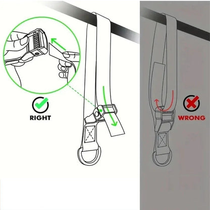 Pull Up Assist Bands Set 225LBS Resistance Knee Rest Sling Strength Training