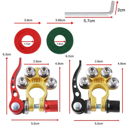 Battery Terminals Quick Release Connectors Clamps for Caravan Car Van 2 Pcs 12V