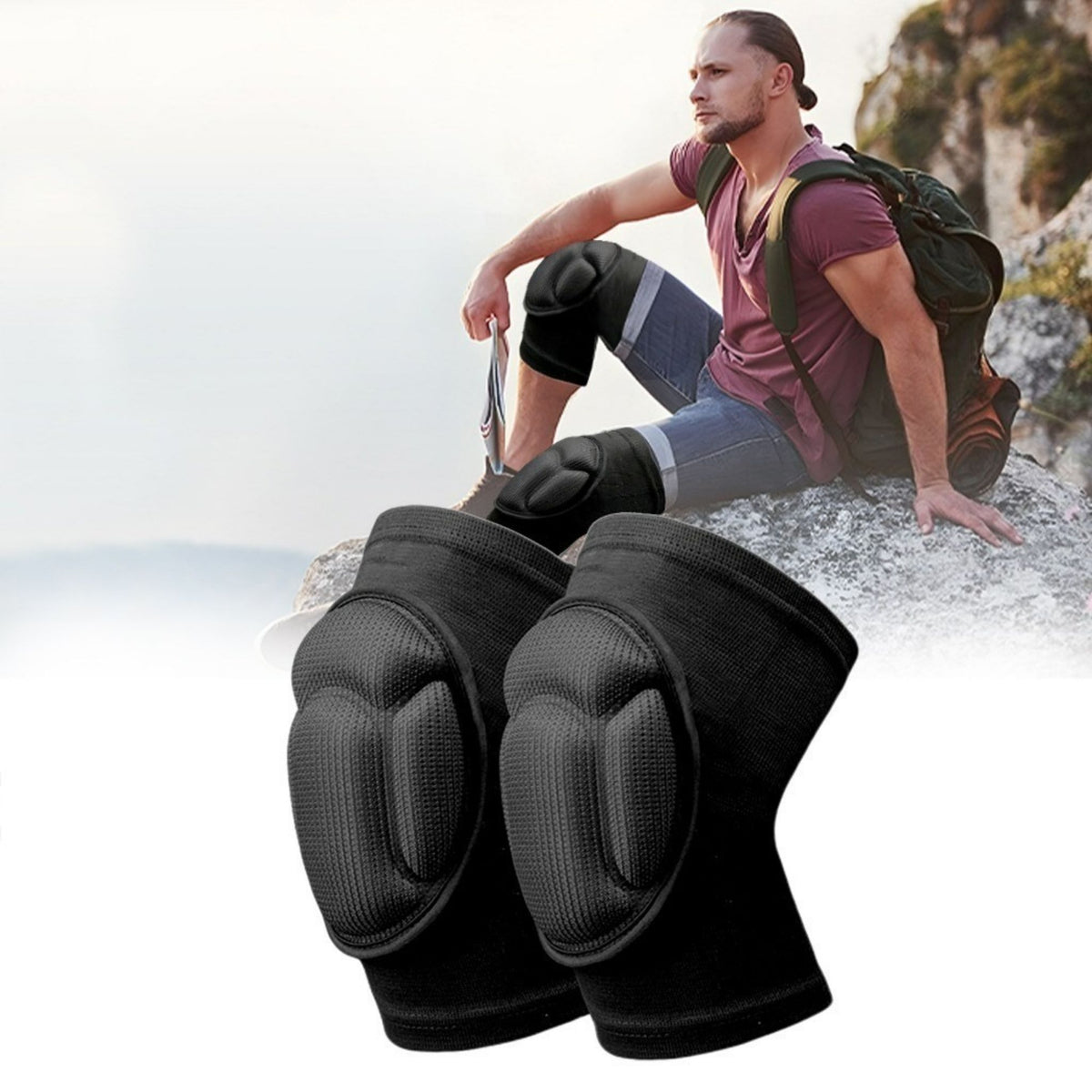 Professional Construction Knee Pads for Workers Breathable Nylon Comfort