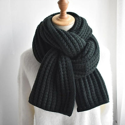 Winter Wool Scarf for Women Solid Colour Warm Soft Cosy Neck Wrap Gift