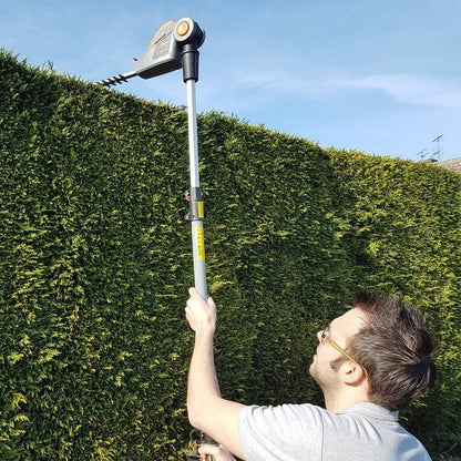 18V Cordless Pole Hedge Trimmer – 2.4M Long Reach, 1 Battery Included
