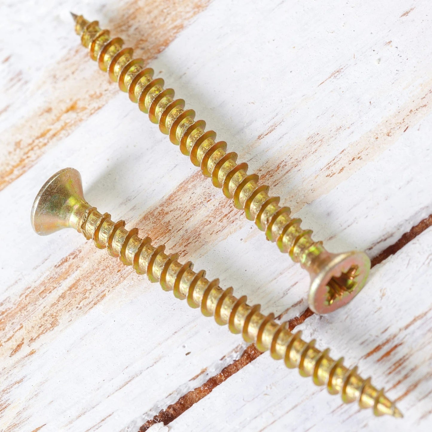 Yellow Zinc Wood Screws Countersunk Twin Thread Pozi ZYP | Boxed 100 200 Pack
