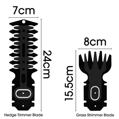 Cordless 3.6V 2-in-1 Grass Shears & Hedge Trimmer Cutter 60 Min Runtime