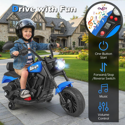 6V Kids Electric Motorbike Ride On Toy Motorcycle Training Wheels Kits