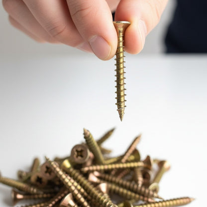 Yellow Zinc Wood Screws Countersunk Twin Thread Pozi ZYP | Boxed 100 200 Pack