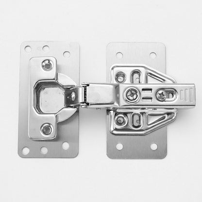 4-Pack Cabinet Door Repair Hinge Plates & Cupboard Hinge Brackets Steel