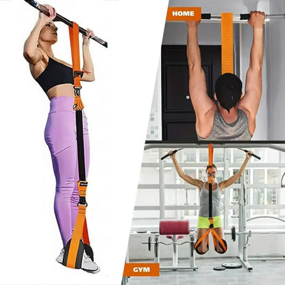 Pull Up Assist Bands Set 225LBS Resistance Knee Rest Sling Strength Training