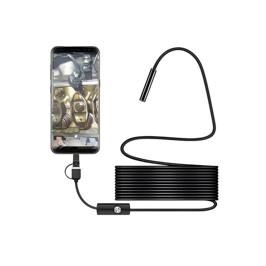 2m Endoscope Camera for Android 3-in-1 Waterproof Borescope Snake 6 LED Lights