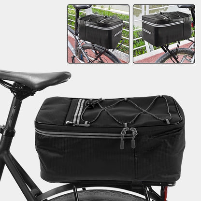 Cycling Reflective Rack Pack with Rain Cover – Lightweight & Durable Design